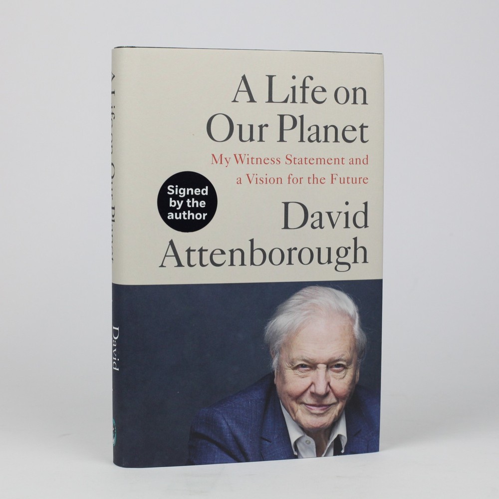 David Attenborough Signed A Life on Our Planet First Edition 1st Autograph 2020