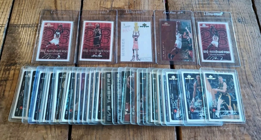 1999 UD MVP Lot of 40 Cards incl 5 Michael Jordan 2 Silver Sig SP 9 Total Silver Sigs