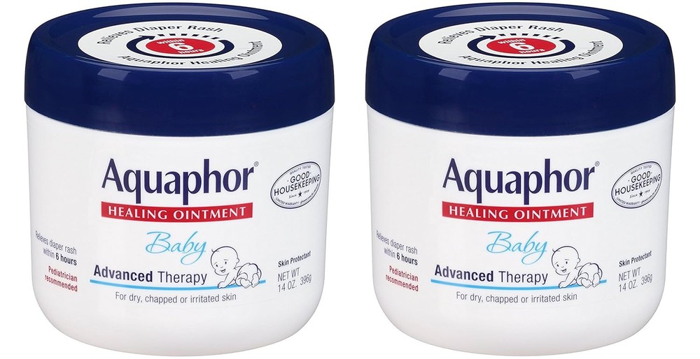 Aquaphor Baby Healing Ointment Advanced Therapy Skin Protectant 14oz Twin Pack