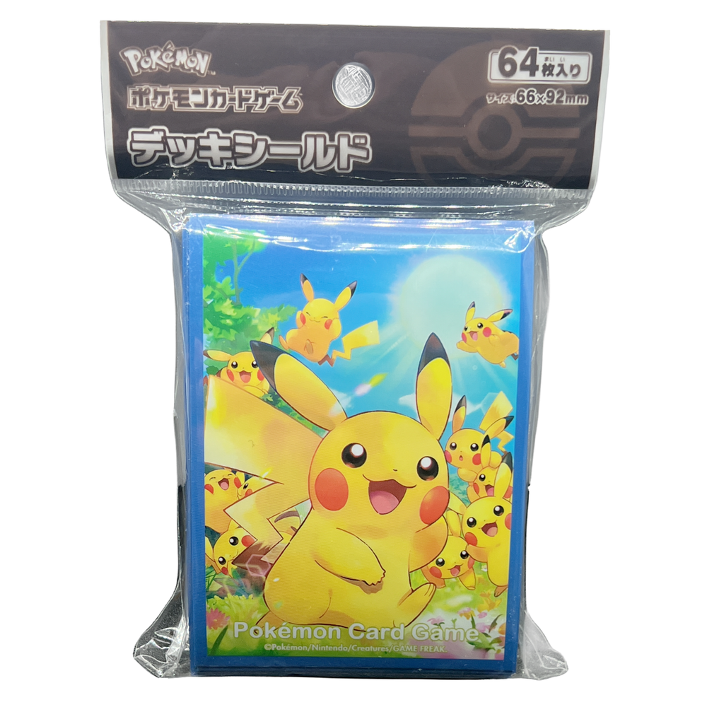 Pikachu Large Card Sleeves 64ct Pokémon Center Japan Fast US Shipping