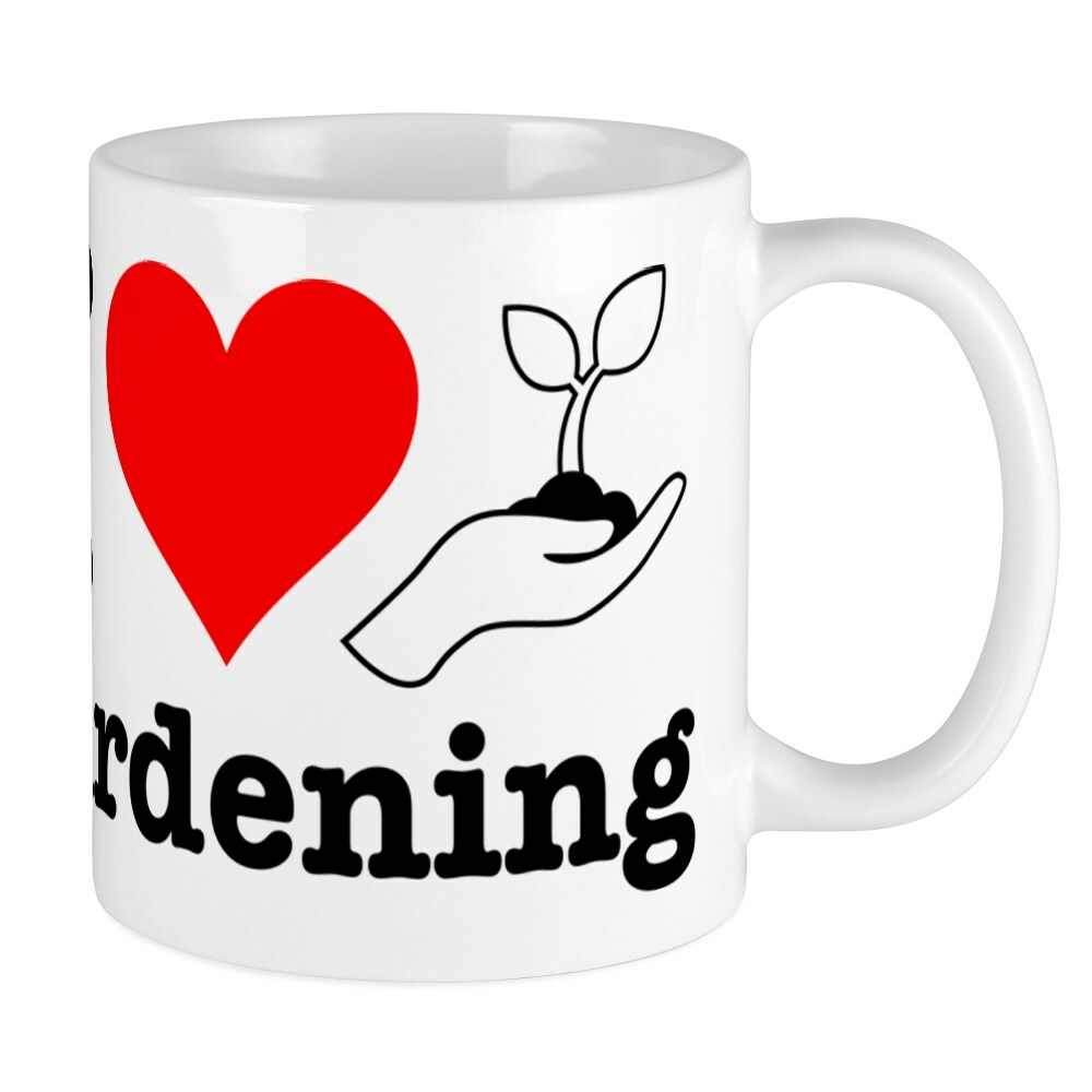 CafePress I Love Gardening 11 oz Ceramic Mug 19973059