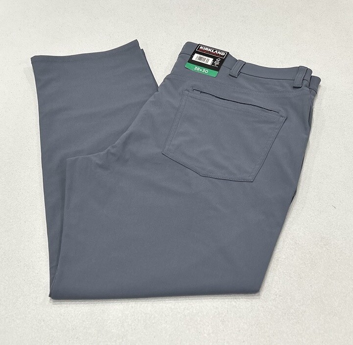 Kirkland Signature Men’s Commuter Pants, Blue, Size 38X30