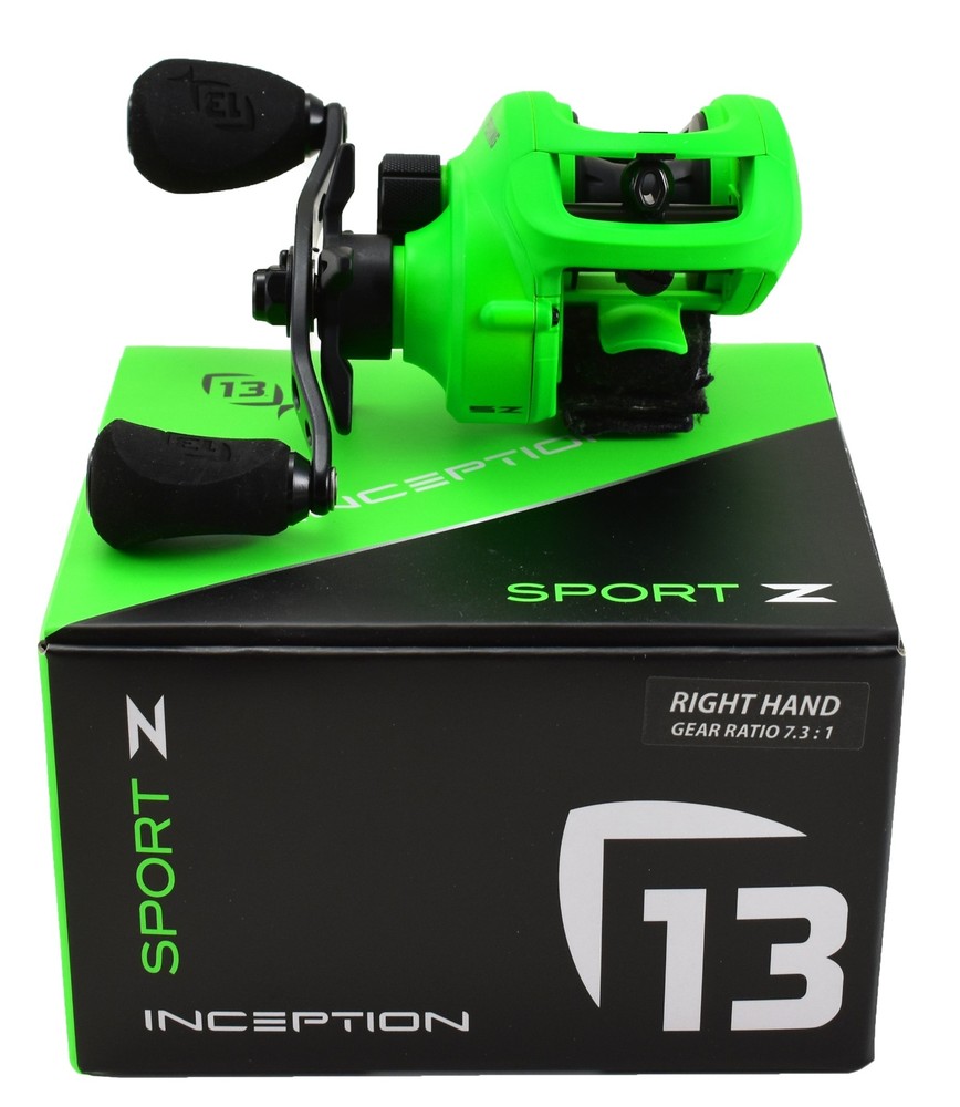 * 13 FISHING INCEPTION SPORT Z 7.3:1 ISZ7.3-RH RIGHT HAND BAITCAST REEL