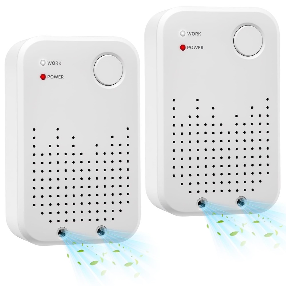 2 Pack Air Ionizer for Home, Negative Ion Generator, Air Purifier Plug In Por...