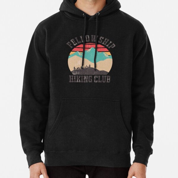 Fellowship Hiking Club Gift Idea Pullover Hoodie S-3XL