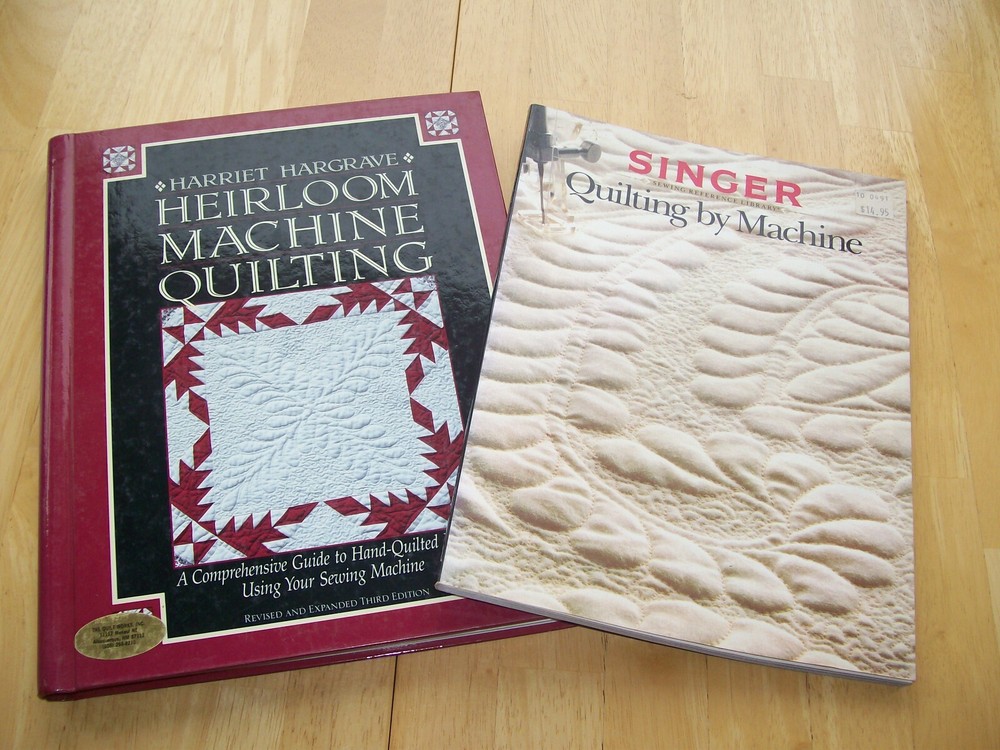Lot of 2 Heirloom Machine Quilting Singer Sewing Instructional Reference Books