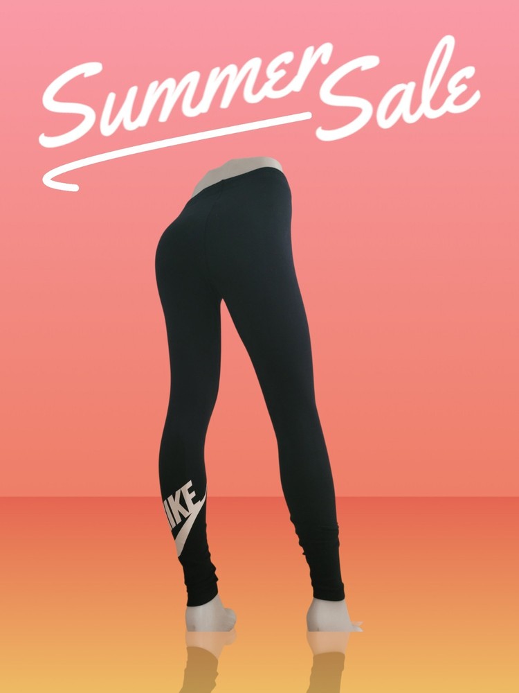 Nike Just Do It Black Logo Leggings - Activewear for Women Size Small