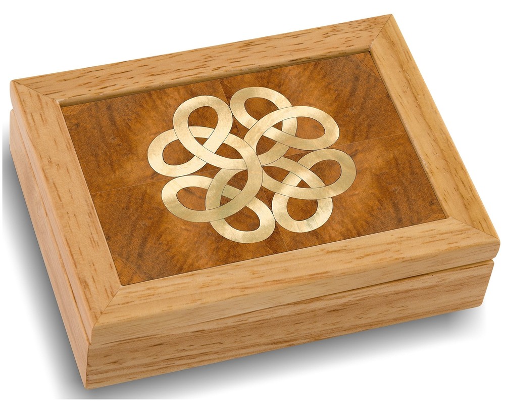 Handmade Celtic Wood Art Box - Unique Design - Unmatched Quality - Crafted in USA - No Two Alike