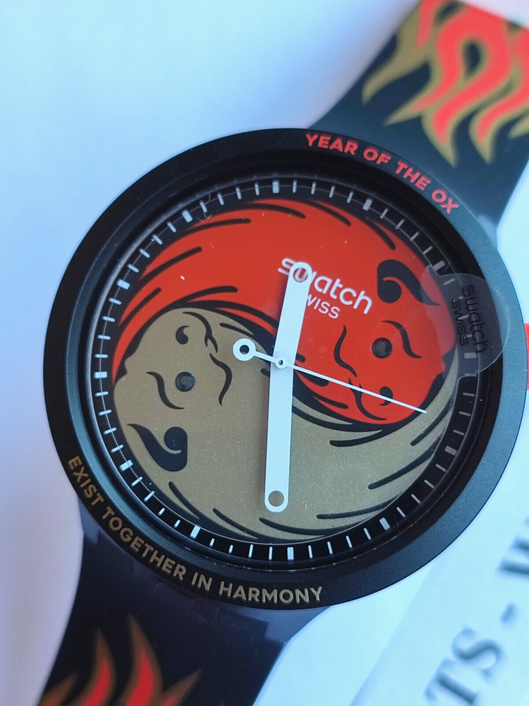 Swatch Big Bold So27Z109 Ox Rocks 2021 Chinese New Year Limited Edition Watch-image