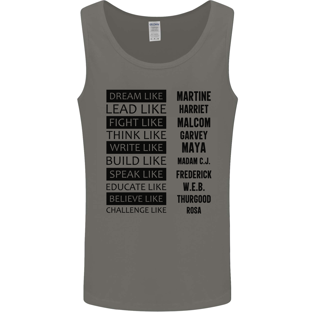 Dream Like Black Lives Matter History Month Mens Vest Tank Top
