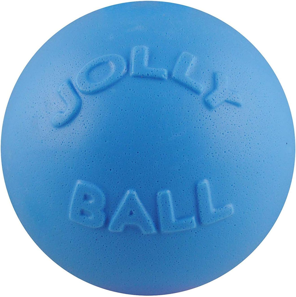 Bounce-N-Play Dog Toy Ball, 6 Inches, Blueberry, All Breed Sizes