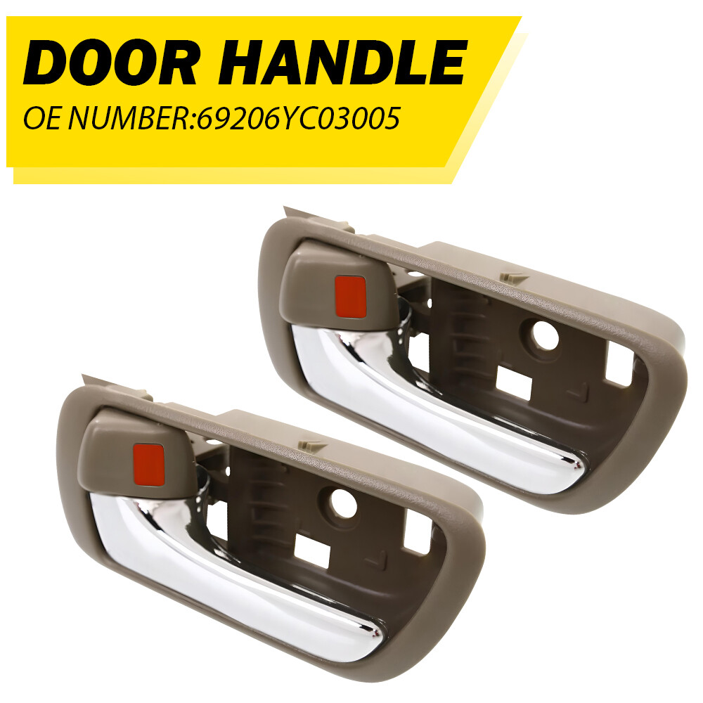 Beige Inner Door LH Handle Armrest For Toyota 05-06 Camry Base 02-06 Camry 2PC M