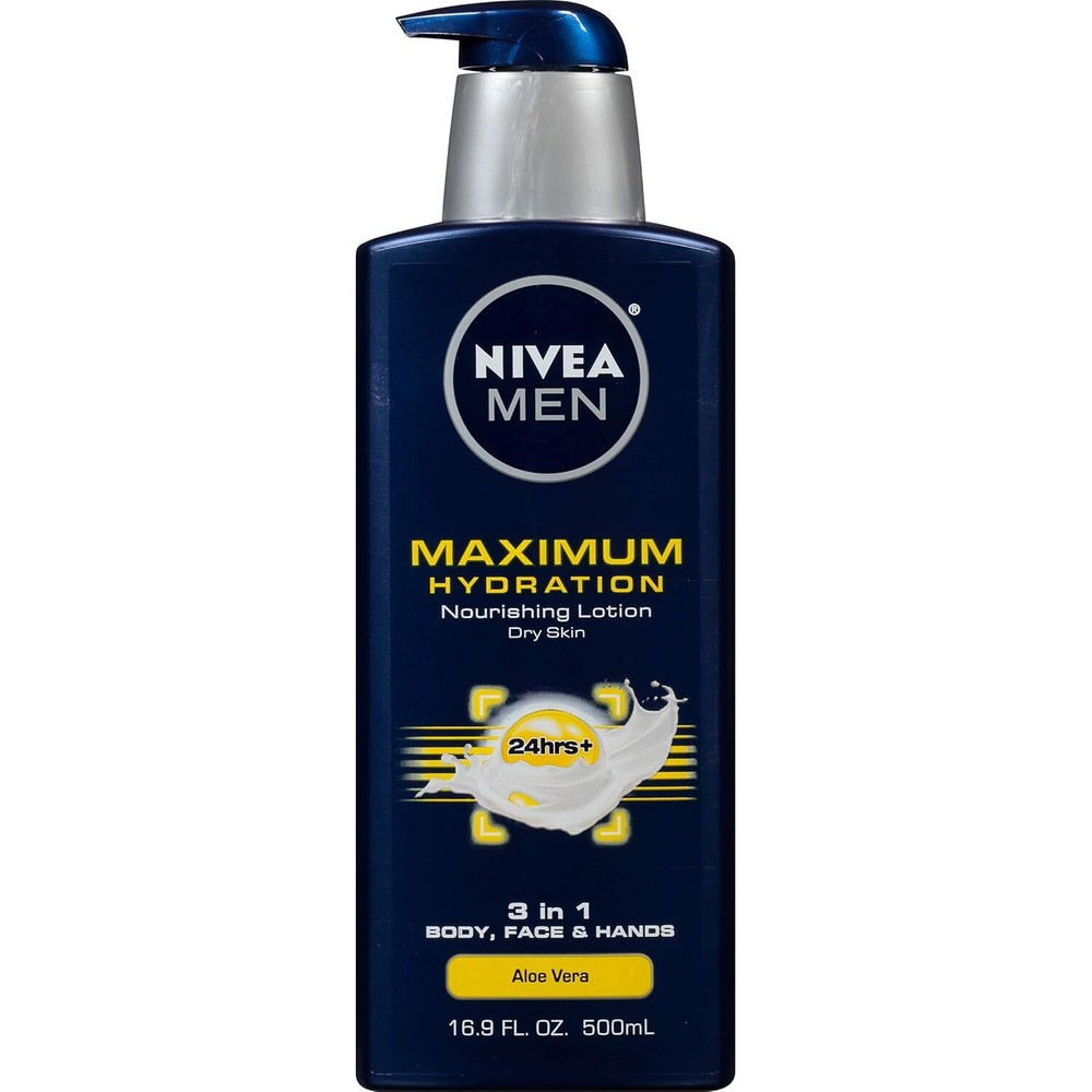 NIVEA MEN Maximum Hydration 3-in-1 Nourishing Body Lotion 16.9 oz