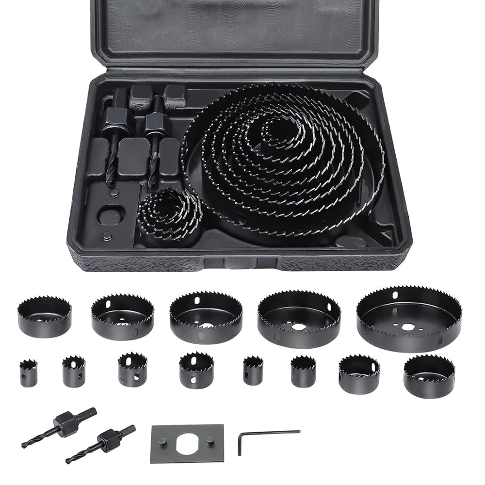 17Pcs Hole Saw Kit 3/4