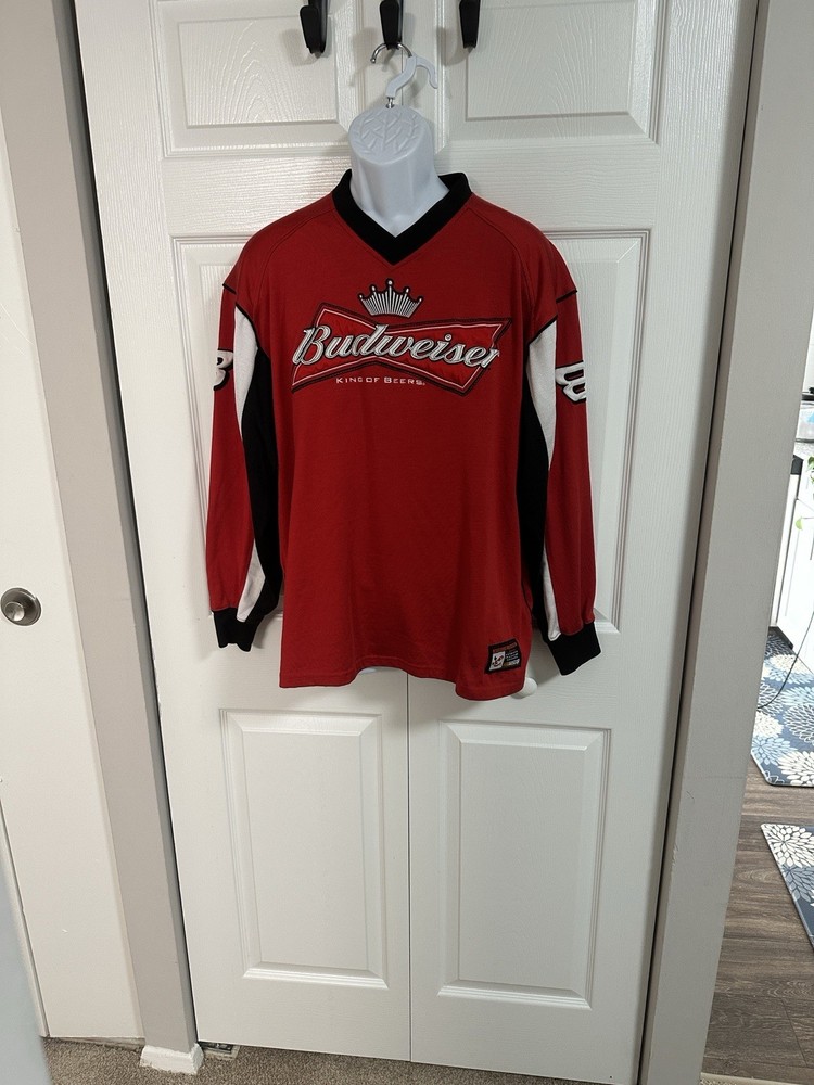 Vintage Dale Earnhardt Jr #8 Winners Circle Jersey Budweiser Size XL Nascar
