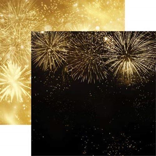 2020 New Years Fireworks - 12X12 Scrapbook Paper - 5 Sheets-image