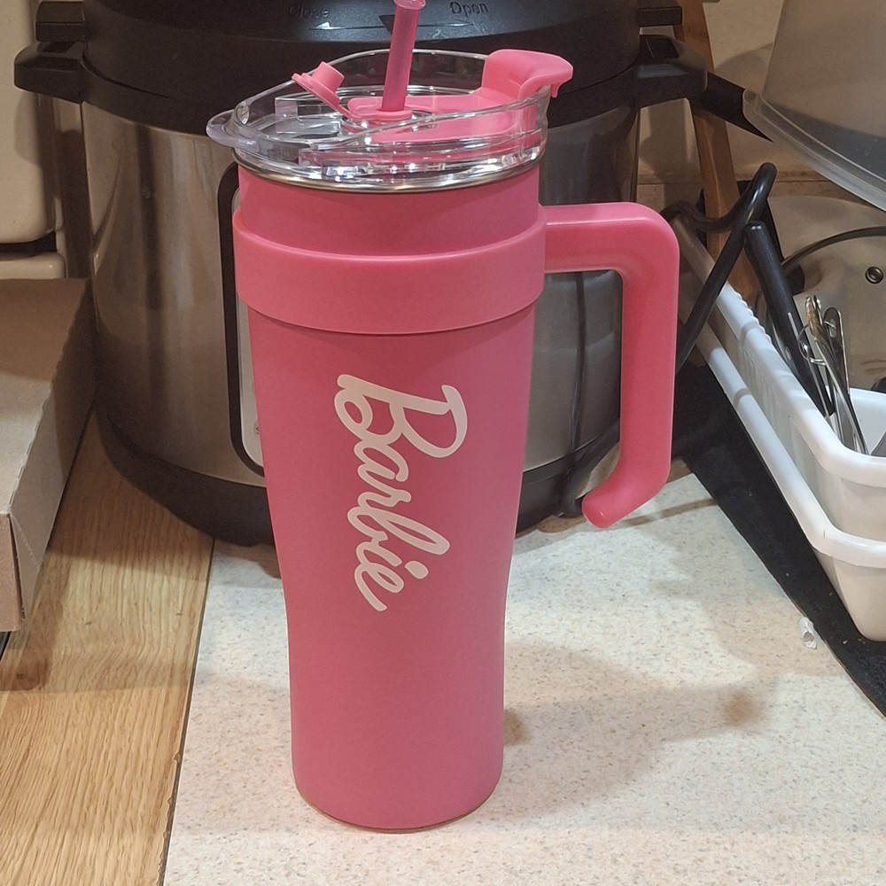 NEW Barbie Pink 40 oz Double Wall Stainless Steel Tumbler
