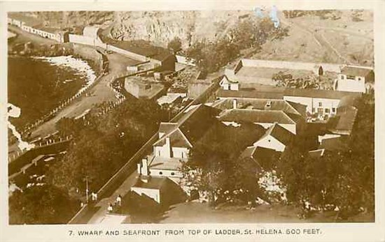 Great Britain, Saint Helena, British Territory, Wharf and Seafront, RPPC