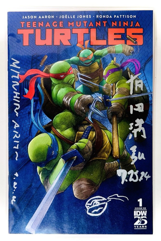 SDCC 2024 TMNT #1 Return To NYC ARITA VARIANT TRADE CVR LE 1000 Signed (X2) Rmrk