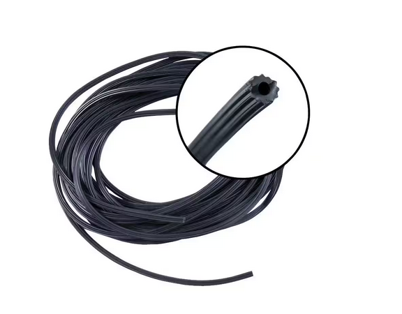 0.21in x 25ft Black Vinyl Screen Spline for Door Window Screen Repair