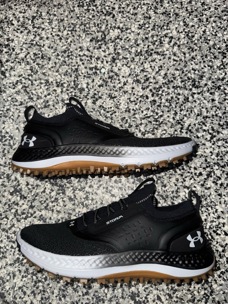 Under Armour Charged Phantom Spikeless Golf Shoes Size 13 Black Grey Gum