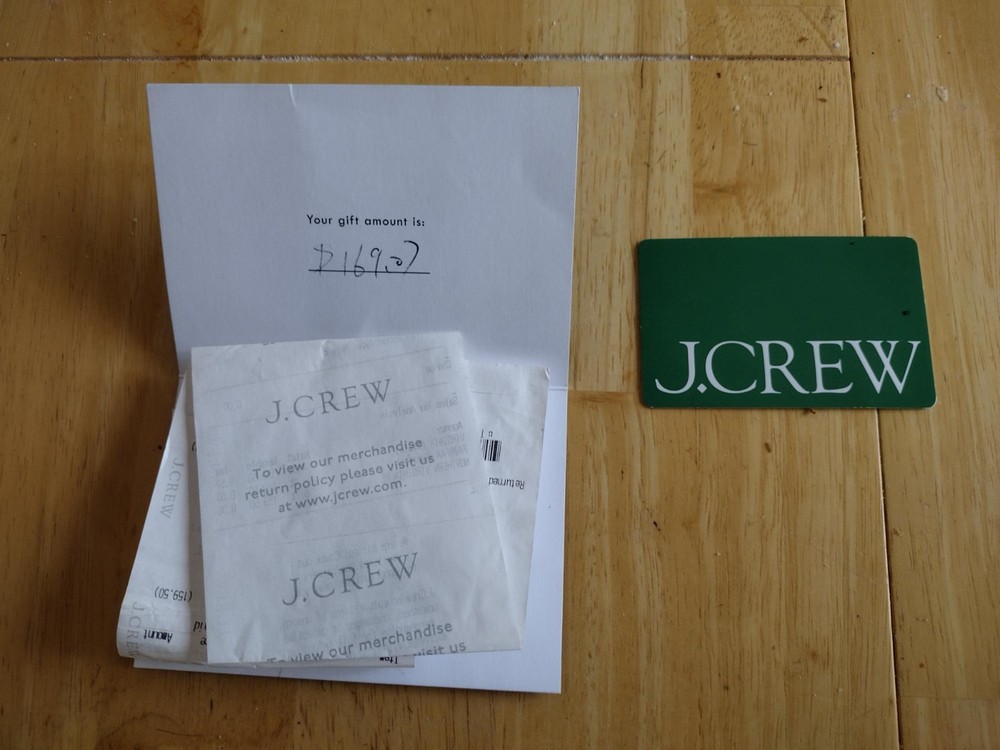 JCrew Gift card $169 for $130 (Local pickup only)-image