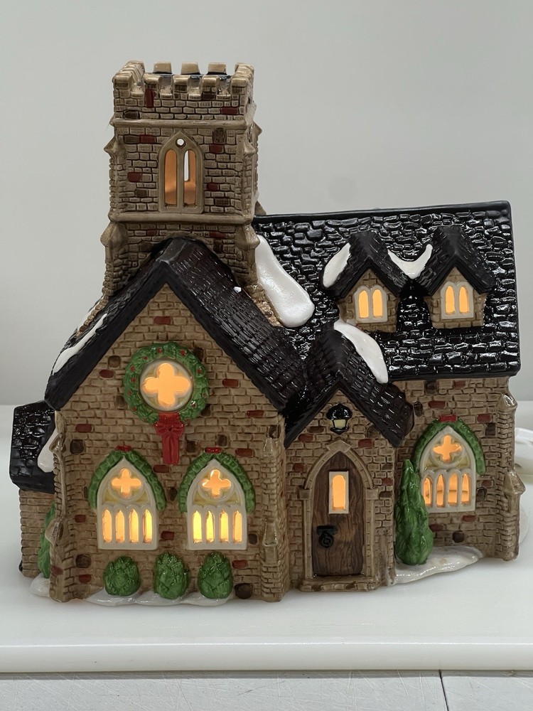 Dept 56 Dickens Village Knottinghill Church 5582-4 Retired 1989 Mint Condition