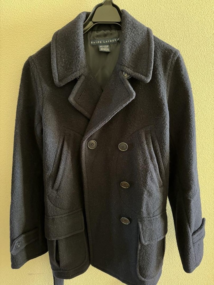 Ralph Lauren Peacoat Navy Wool Men'S Women'S