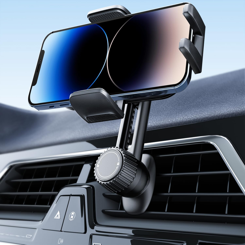 Car Vent Phone Mount - Universal Air Vent Holder for iPhone & Smartphones - Non-Blocking Design