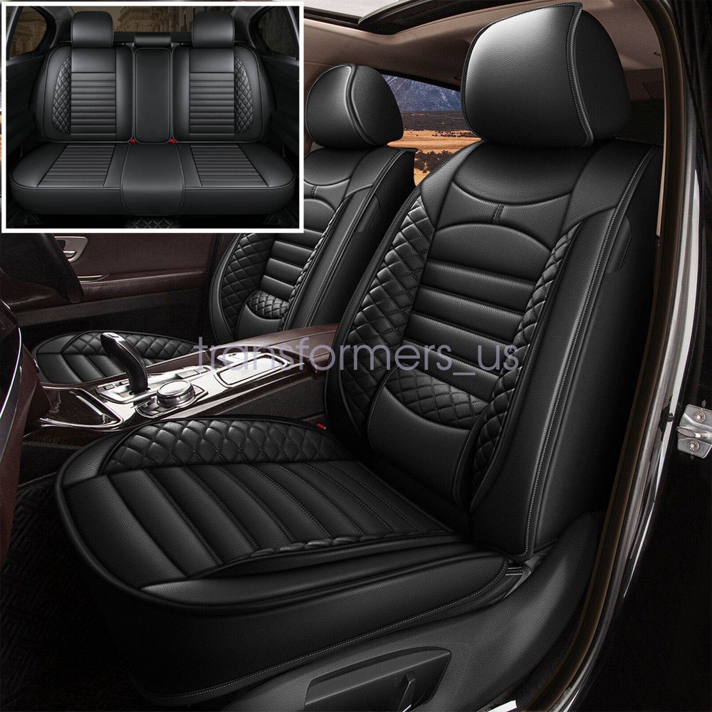 For Chevrolet Malibu Car Seat Cover Full Set Premium Leather 5-Seats Cushion