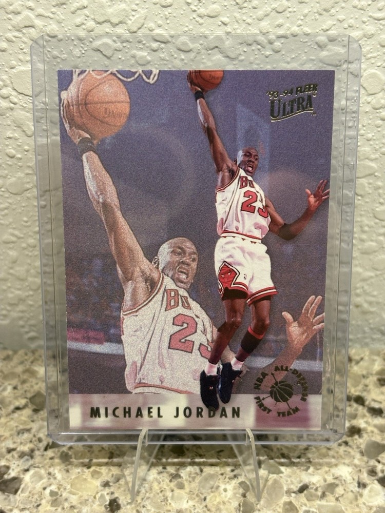 1993-94 Fleer Ultra NBA All-Defense First Team - Michael Jordan!  Sharp Card! 🔥