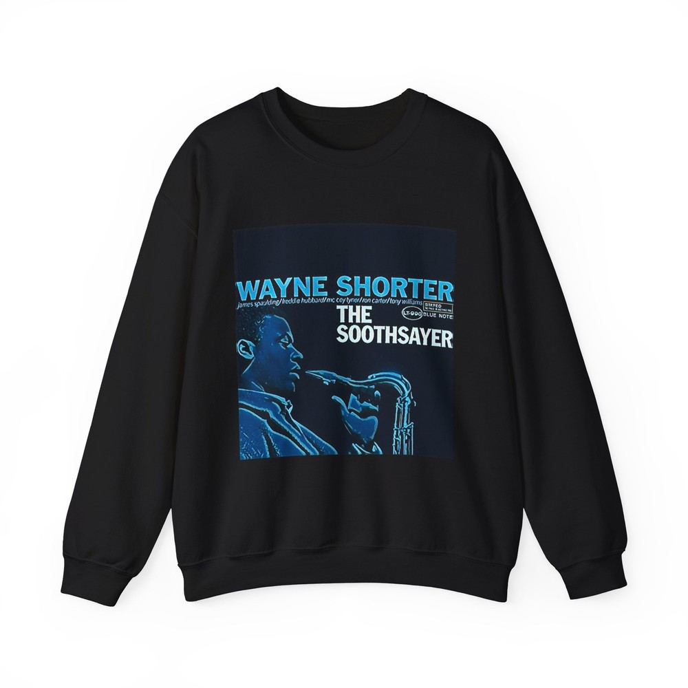 Wayne Shorter Graphic Print Jazz Art LS Unisex Heavy Blend™ Crewneck Sweatshirt