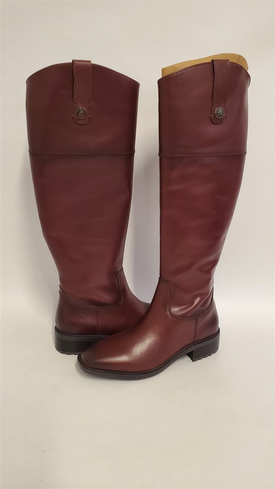 Sam Edelman Women's Drina Knee High Leather Riding Boots, Terazzo Brown 6.5 M US