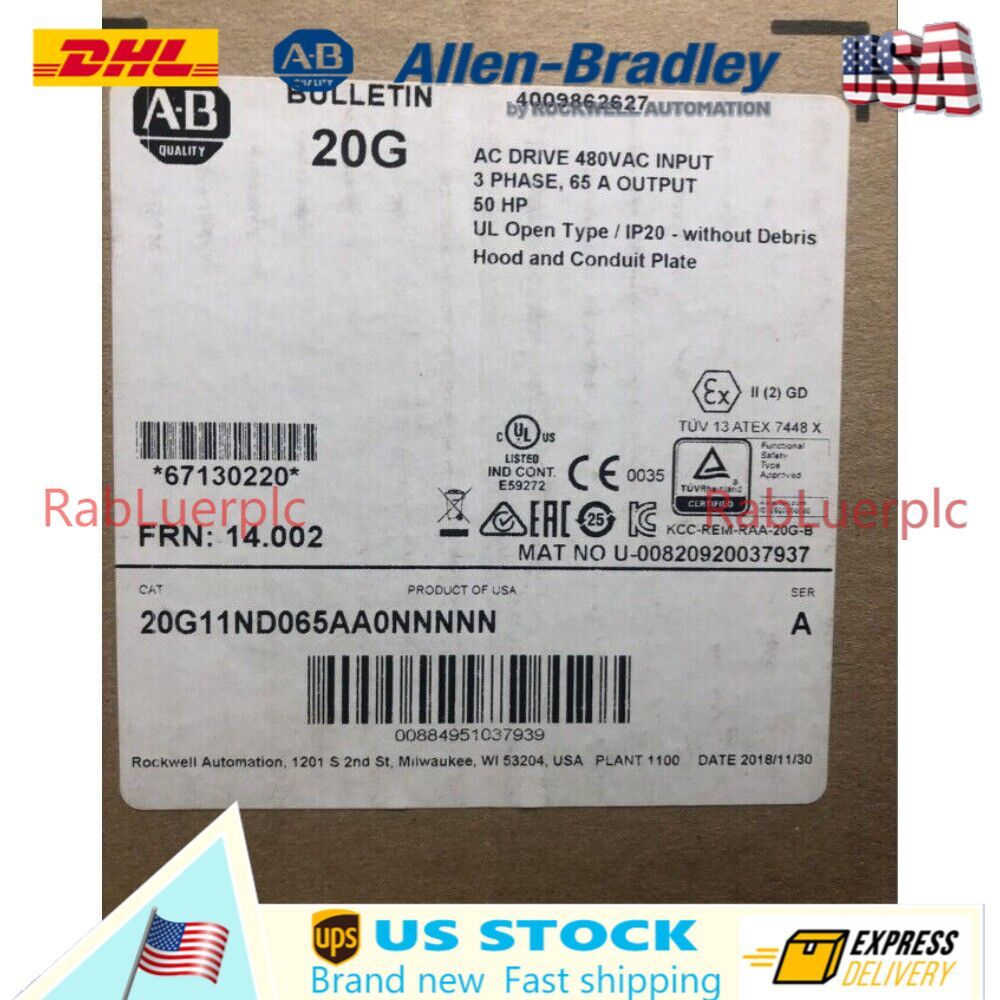 Allen-Bradley 20G11ND065AA0NNNNN NEW IN BOX FREEE SHIPING 20G11ND065AA0NNNN