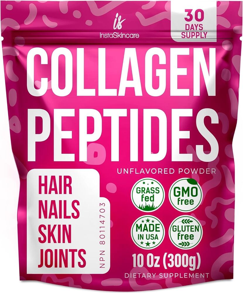 Collagen Peptides Powder for Women Unflavored Types I & III Protein 10oz