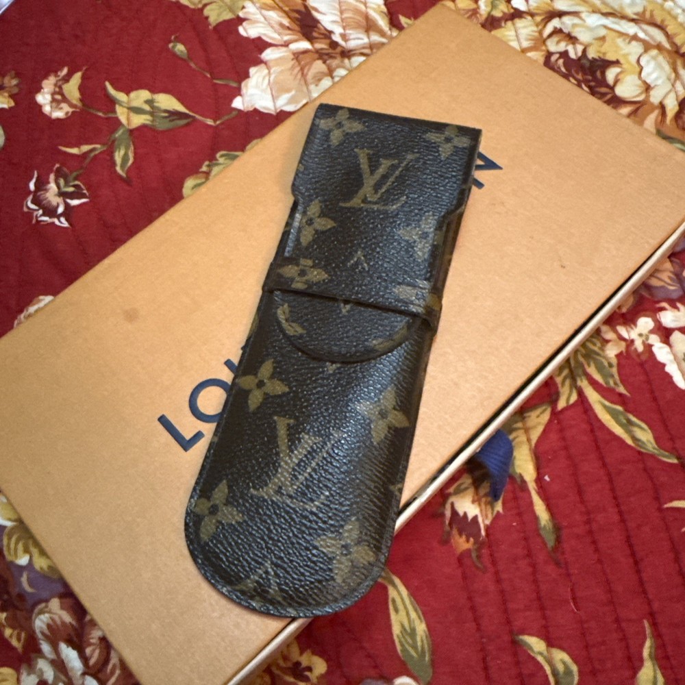 Louis Vuitton LV Monogram Etui Stilo Pen Case Holder