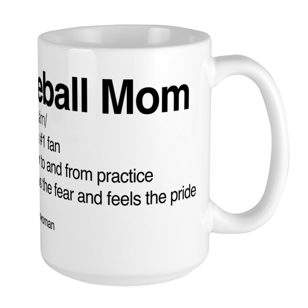 CafePress Baseball Mom Coffee Mug, Large 15 oz. White Coffee Cup (23319022)