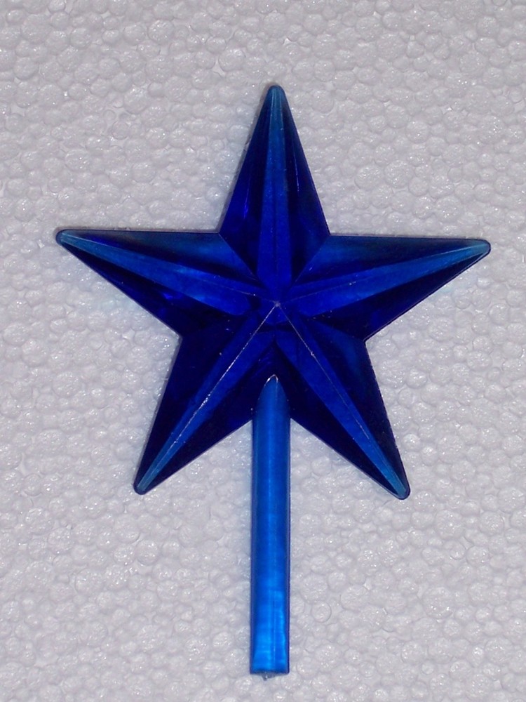 Plastic Star Topper for Large Blue Ceramic Christmas Tree