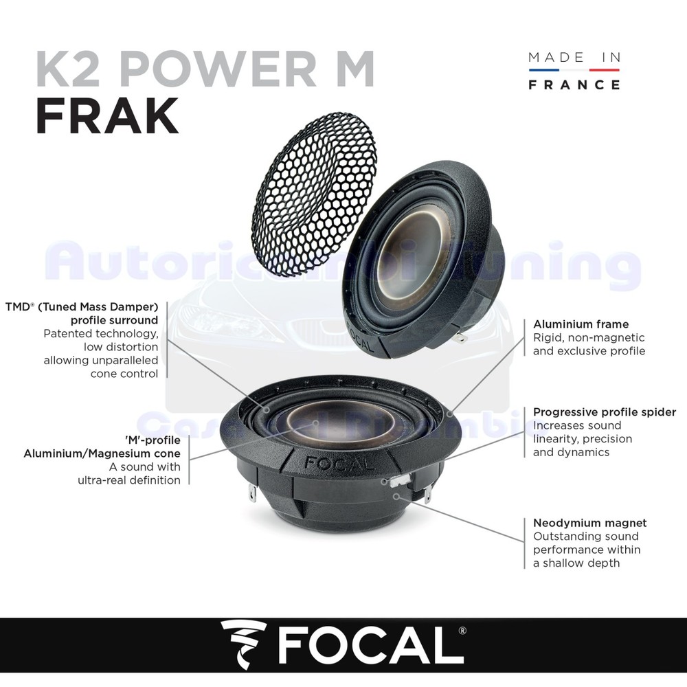 FOCAL FRAK TWEETER K2 Series Power M Pair 32mm 150W 25W.rms Tweeter