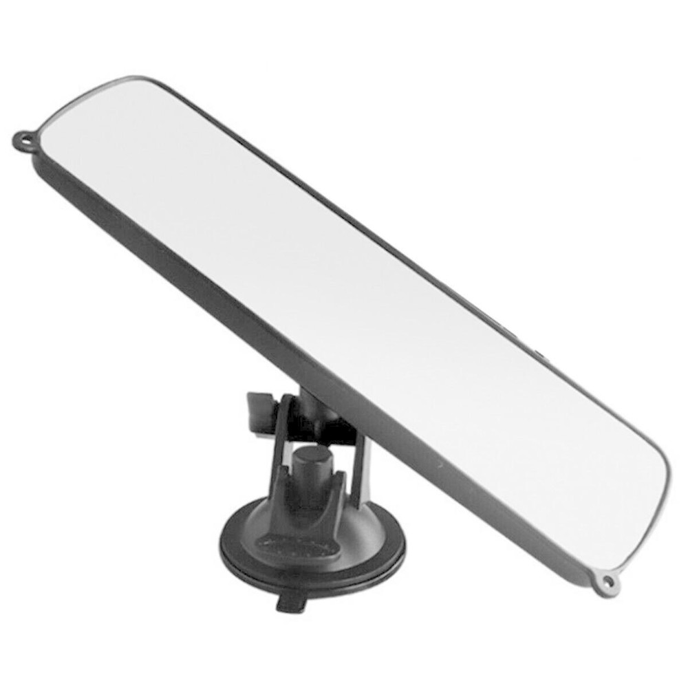 Wide Flat Rear View Mirror Suction Cup Mount for Car Windshield