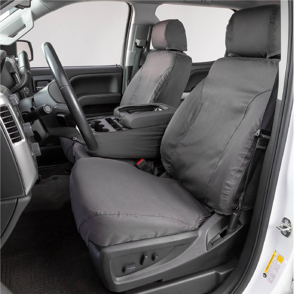 Covercraft Front Grey Polycotton Seat Covers for 06-09 Ram 2500 3500 SS3372PCGY