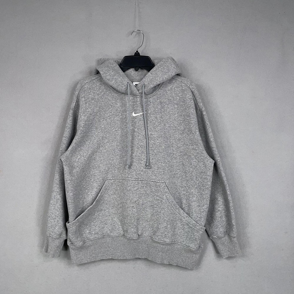 Nike Hoodie Womens Small Phoenix Fleece Oversized Pullover Center Swoosh Logo