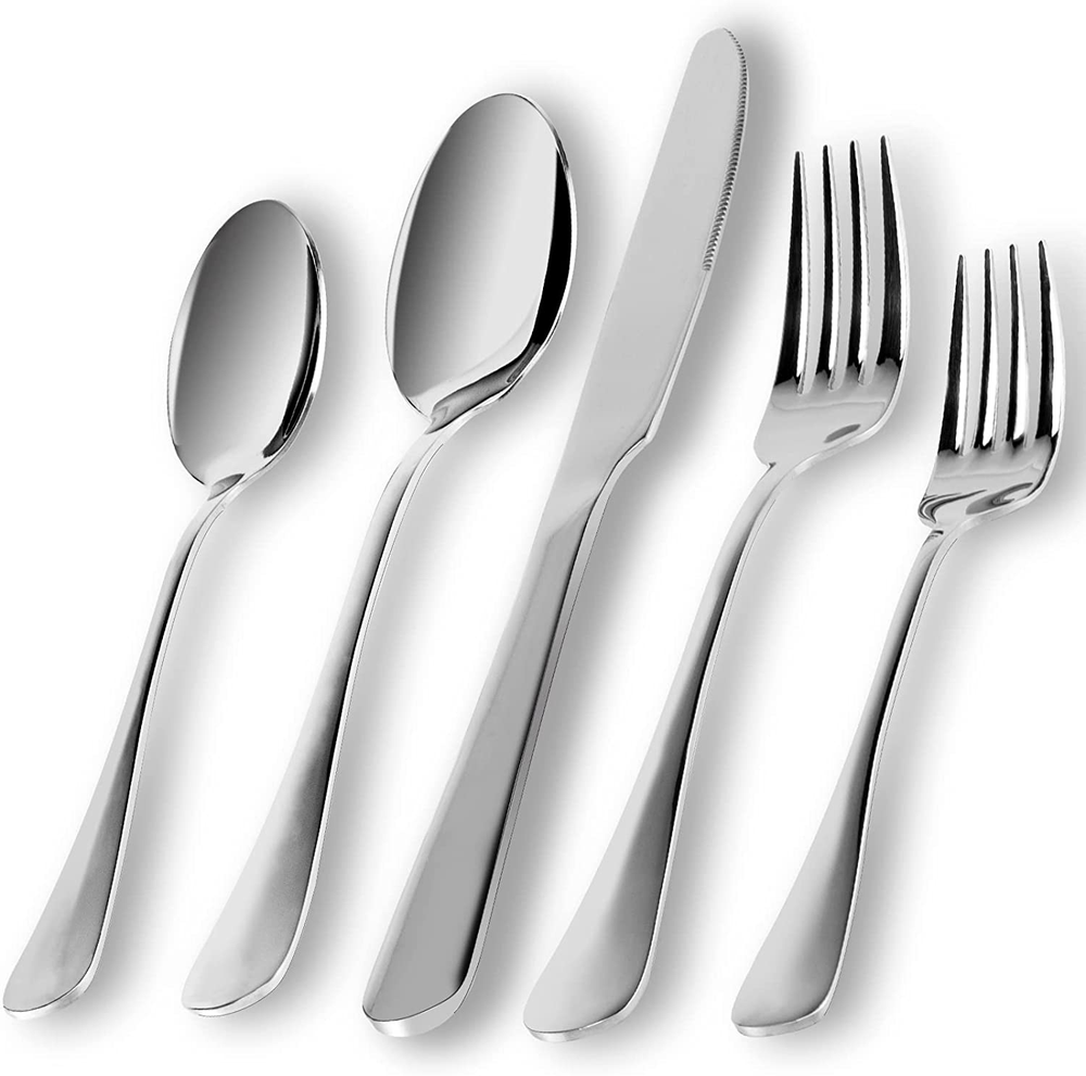 Silverware Set, Briout Flatware Set Service for 4 Stainless Steel Cutlery Set 20