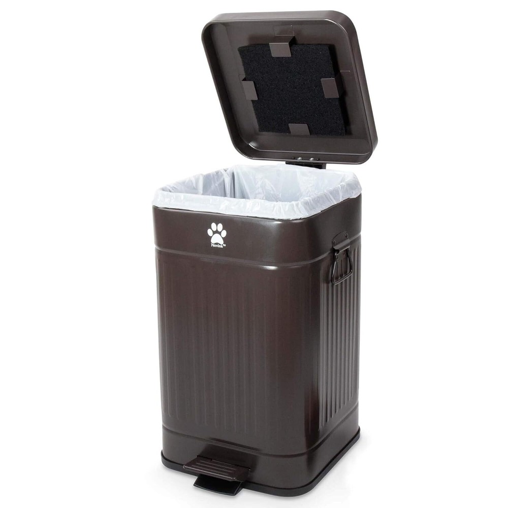 Dog Poop Trash Can Outside - Outdoor Dog Waste Trash Can with Lid - Odor Pr...