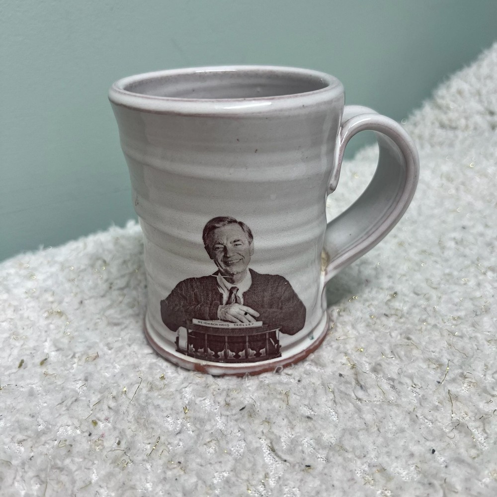 Justin Rothshank Mr. Rogers Neighborhood Trolley Studio Pottery Ceramic Mug