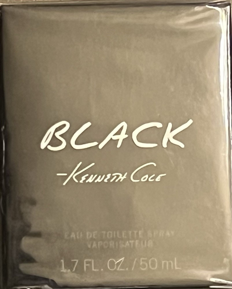 Brand New Kenneth Cole Black Eau de Toilette Spray for Men, 1.7 oz/50ml