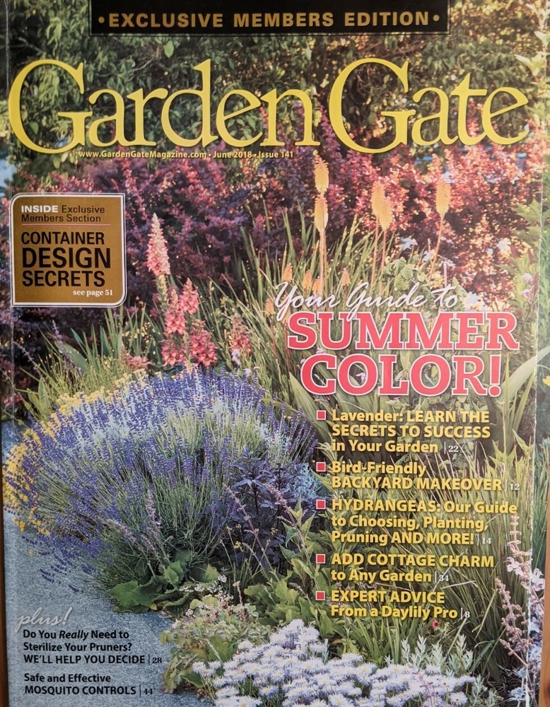 Garden Gate June 2018 Member Edition Daylilies Pruning Mosquito Control-image