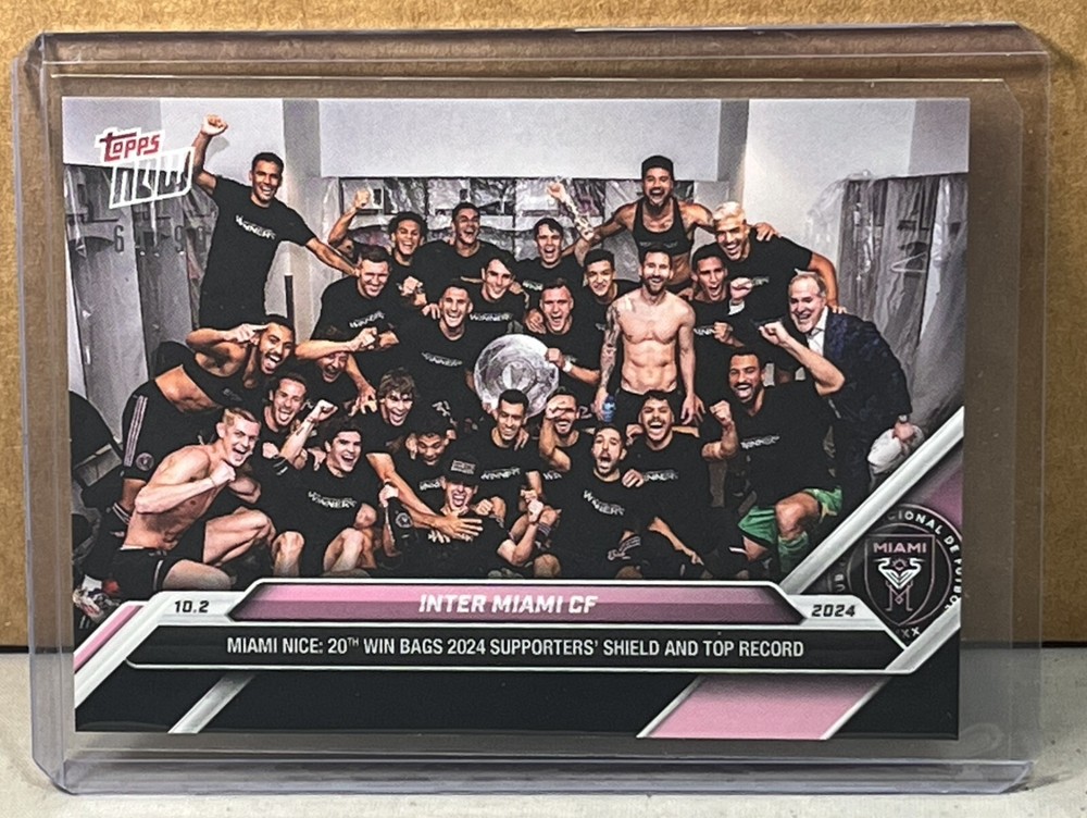 2024 TOPPS NOW MLS #140 INTER MIAMI CF LIONEL MESSI Black Parallel 64/99