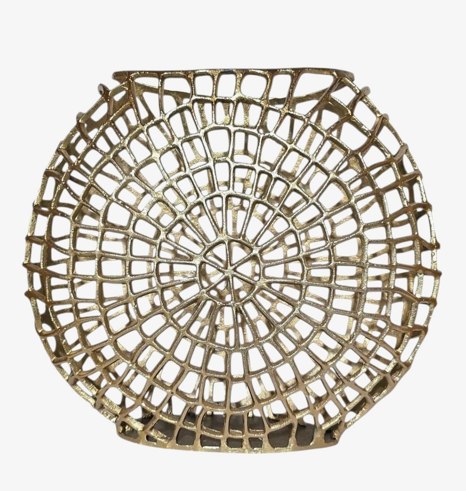 Metal Brass Color Modern Vase