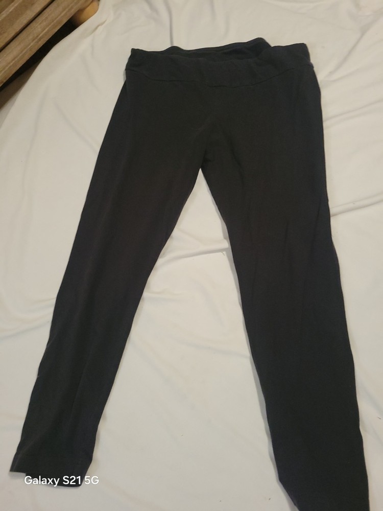Womens Black Xxl Time&tru Leggings